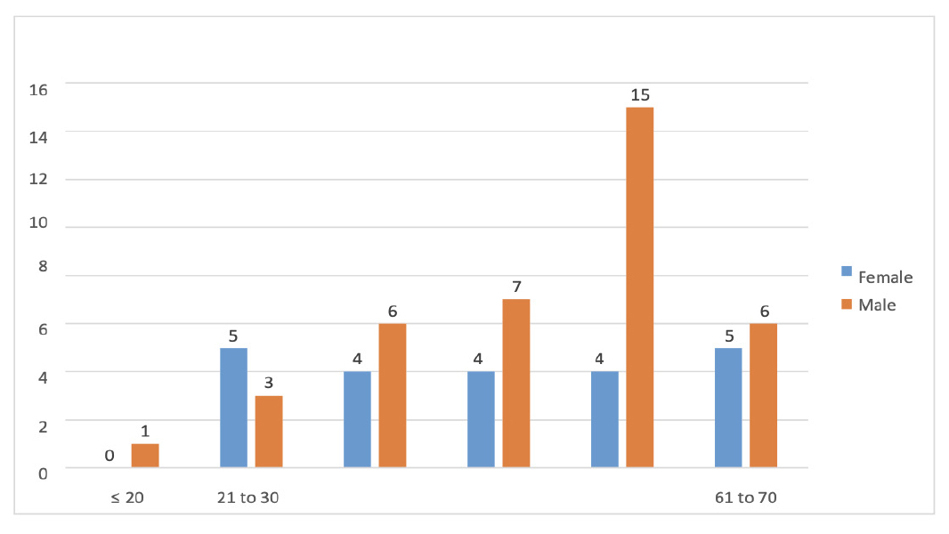 Categories of Age and Gender.