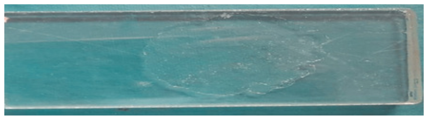 Hydrogel formulation Spreadability.