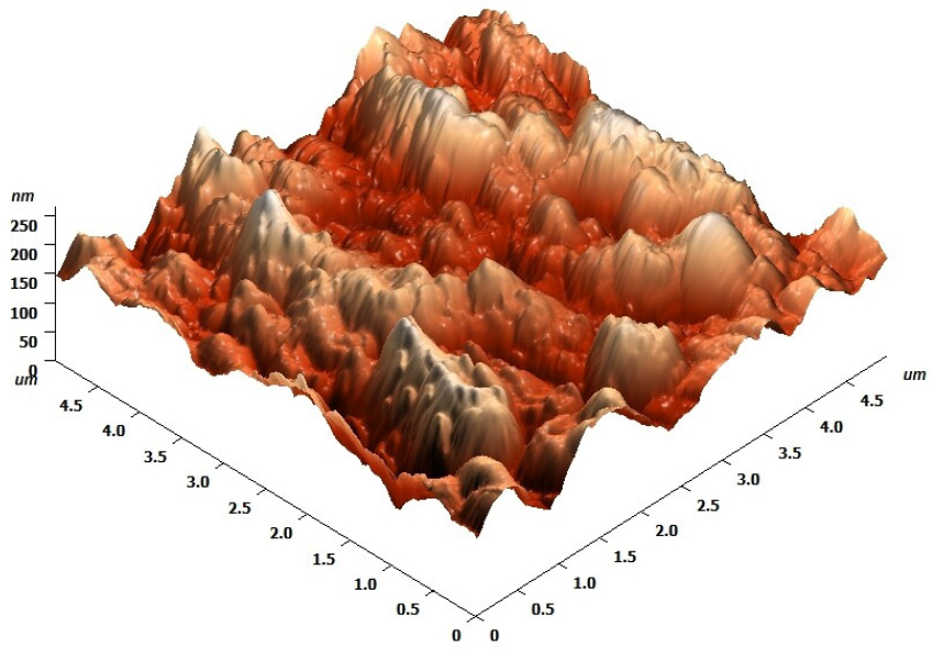 AFM image of Azilsartan nanoparticle 2D image of AFM.