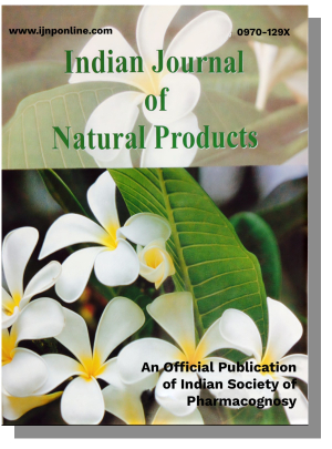 Indian Journal of Natural Products volume 37, issue 1 cover