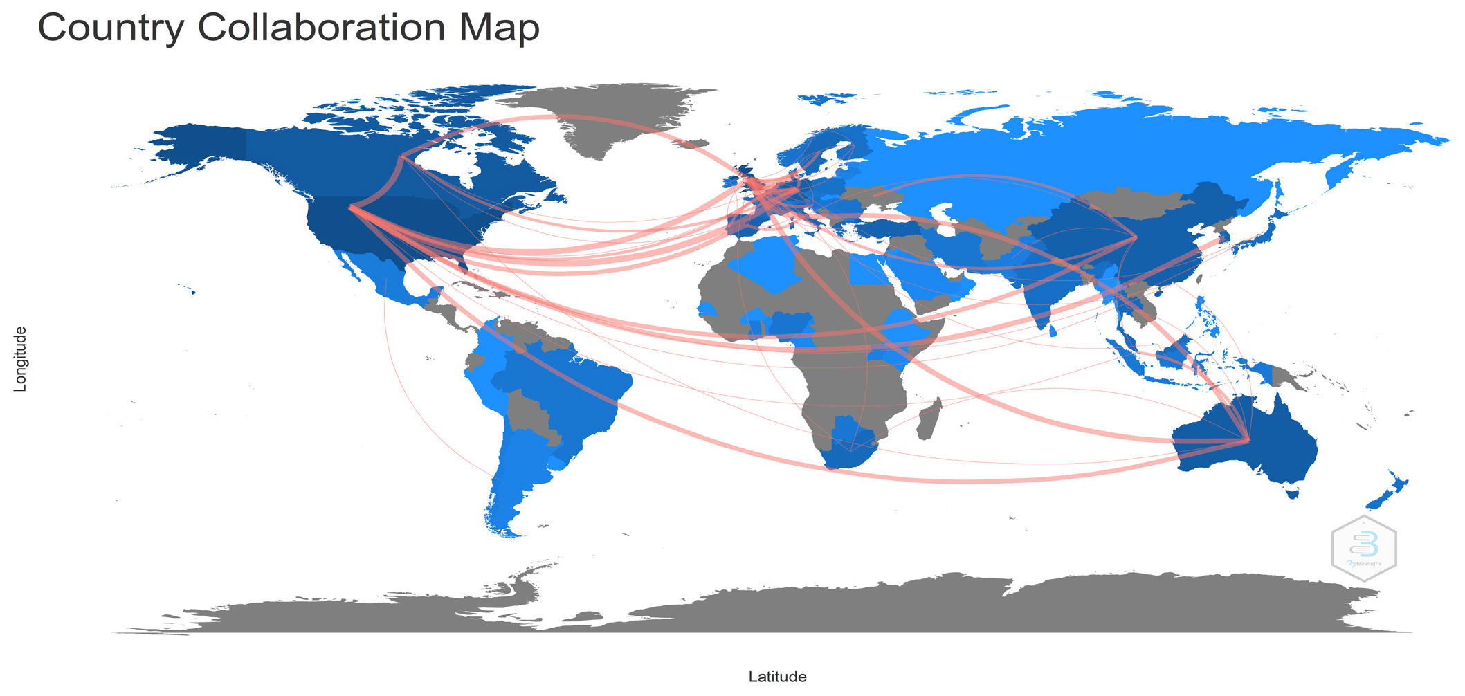 Social Structure of the Countries’ Collaboration Map.
