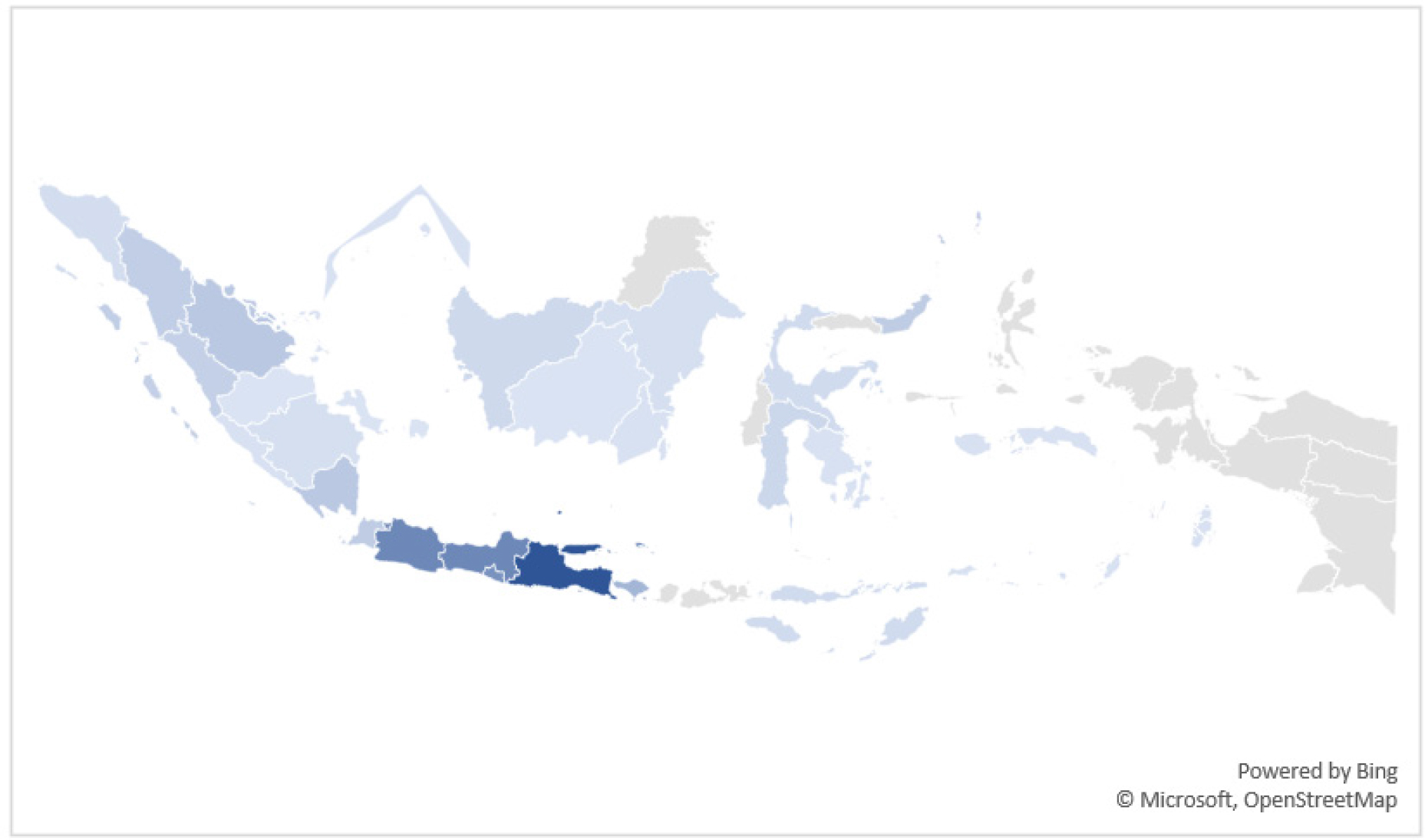 Regional distribution of 384 institutional repositories across 27 Indonesian provinces (Indonesia One Search (IOS), Jan-May 2024) (Source: Author analysis, 2025).