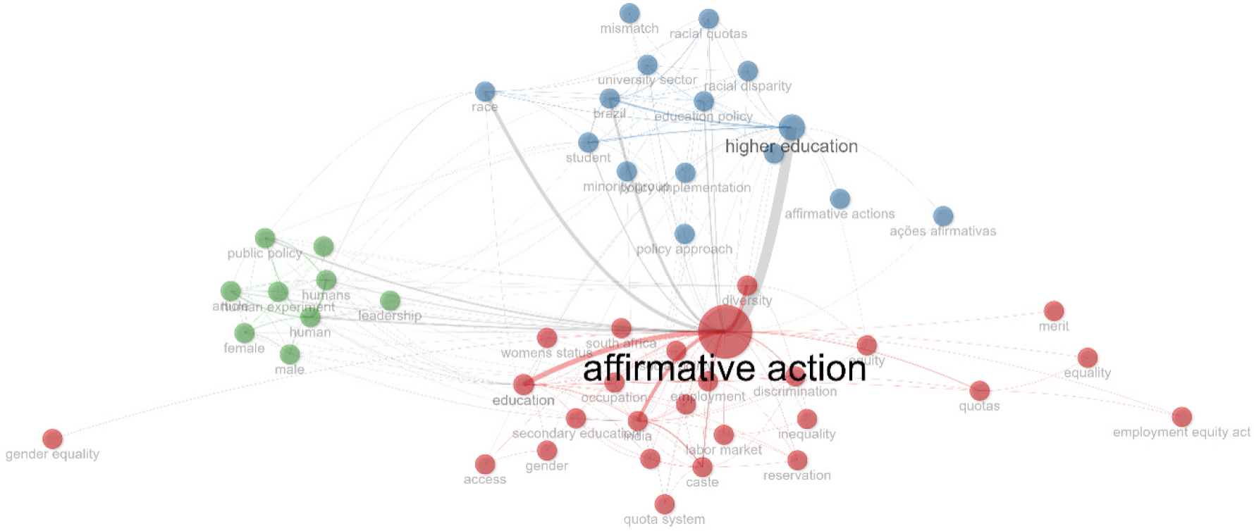 Conceptual Structure of Affirmative Action Research.
