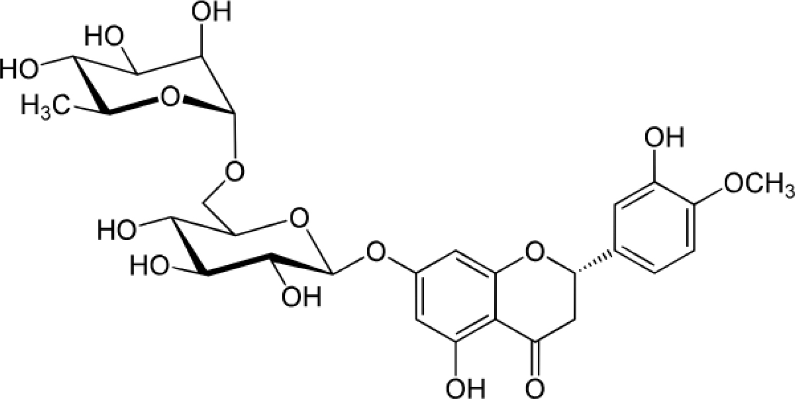 Structure of Hesperidin.