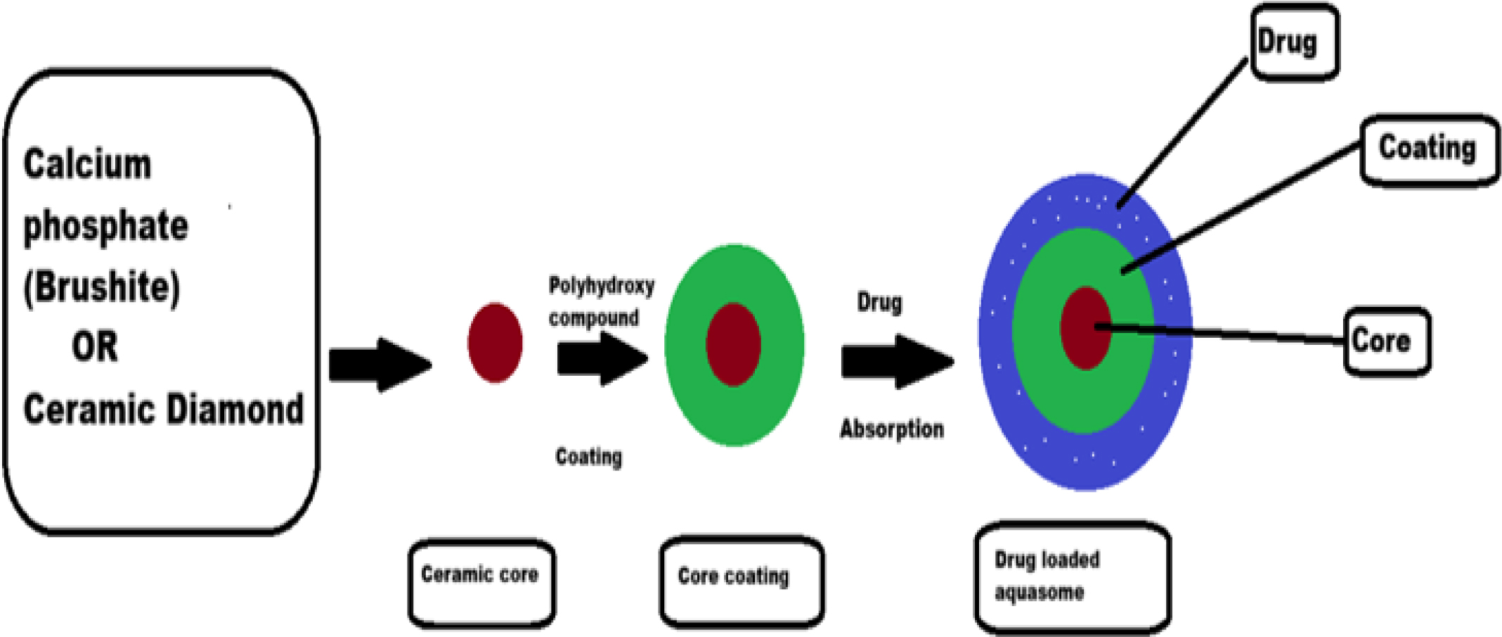 Method of aquasomes preparation.