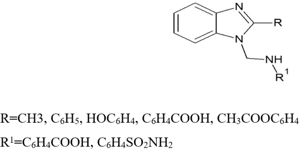 General Structure of designed Benzimidazole Compound.