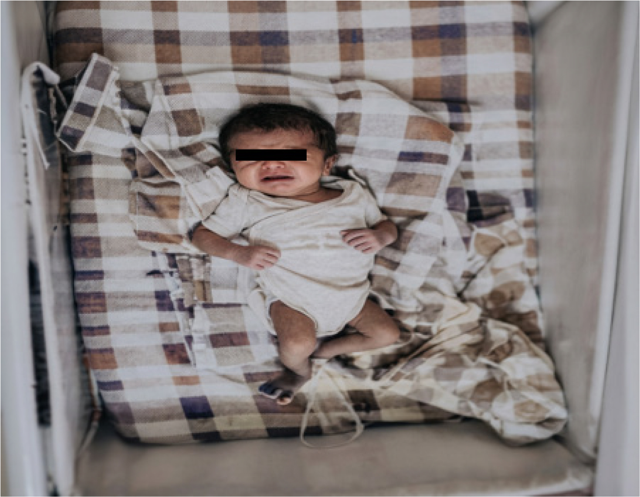 Clinical appearance of the neonate at follow-up after stabilization and recovery.