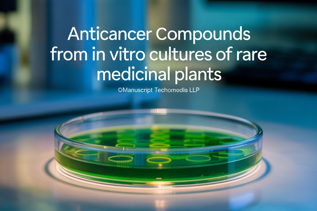 Anticancer compounds from in vitro cultures of rare medicinal plants
